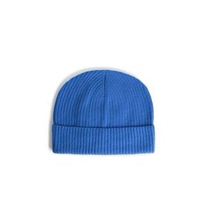 Seven Gauge Light Blue Wool Beanie Men